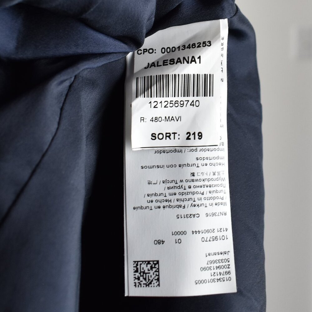 Hugo Boss Jalesana Hidden Button Wool Blazer Navy - 10 - Picture 9 of 11